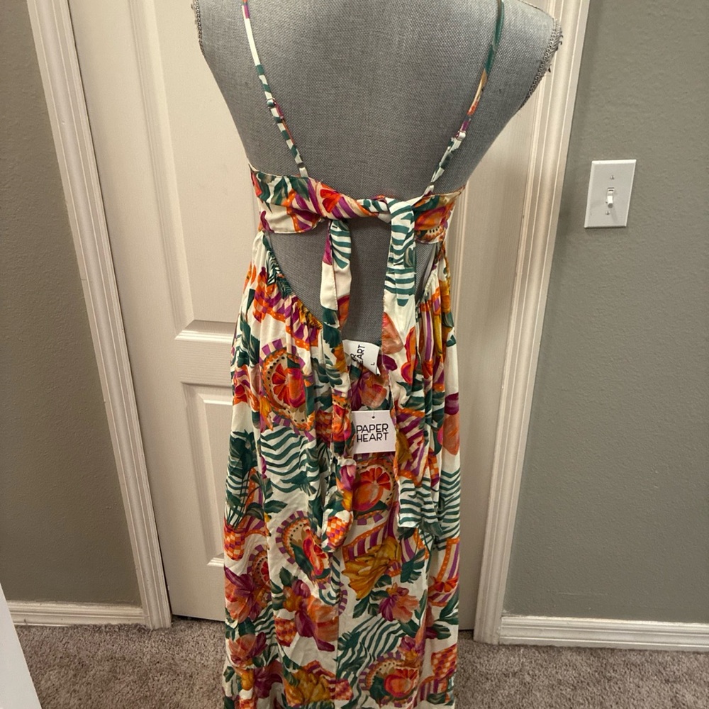 Paper heart ladies long maxi dress size large - Picture 4 of 7